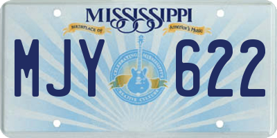 MS license plate MJY622
