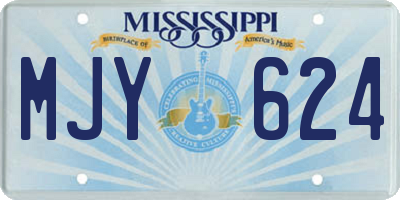 MS license plate MJY624