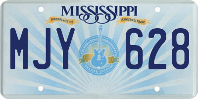 MS license plate MJY628