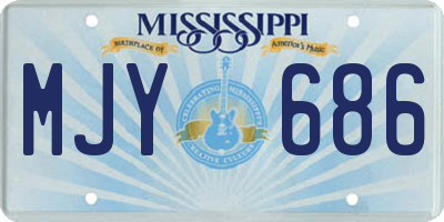 MS license plate MJY686