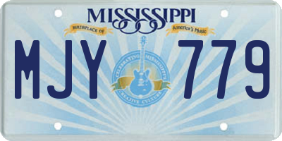 MS license plate MJY779