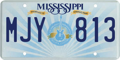 MS license plate MJY813