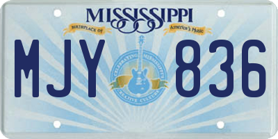 MS license plate MJY836