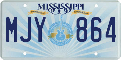MS license plate MJY864