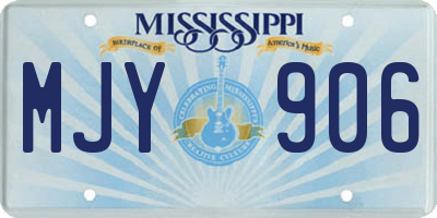 MS license plate MJY906