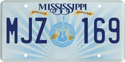 MS license plate MJZ169
