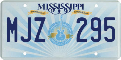 MS license plate MJZ295