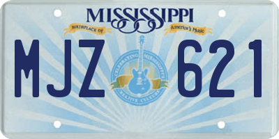 MS license plate MJZ621