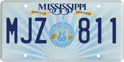 MS license plate MJZ811