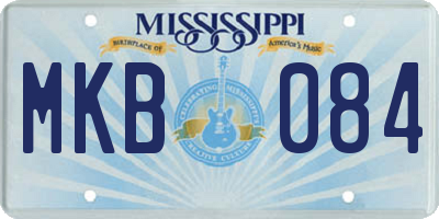 MS license plate MKB084
