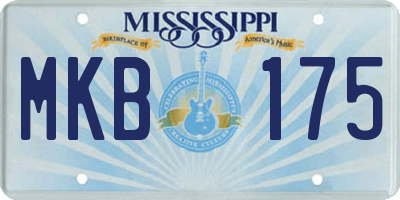 MS license plate MKB175