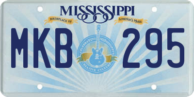 MS license plate MKB295