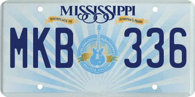 MS license plate MKB336