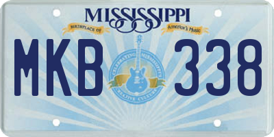 MS license plate MKB338