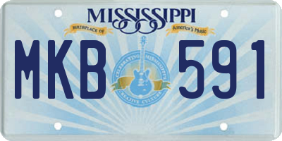 MS license plate MKB591