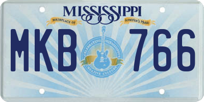 MS license plate MKB766