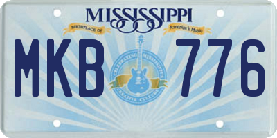 MS license plate MKB776