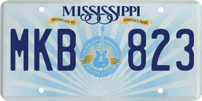 MS license plate MKB823