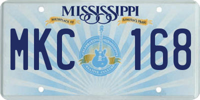 MS license plate MKC168