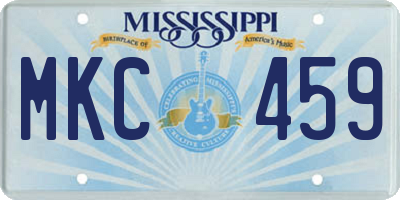 MS license plate MKC459