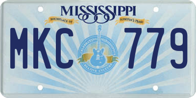 MS license plate MKC779