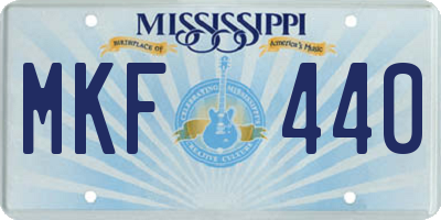 MS license plate MKF440