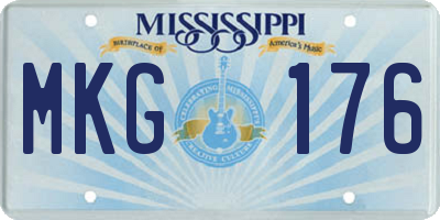 MS license plate MKG176