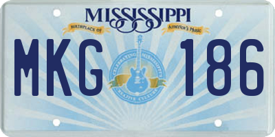 MS license plate MKG186