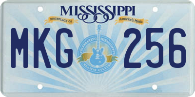 MS license plate MKG256