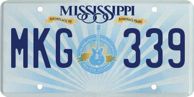 MS license plate MKG339