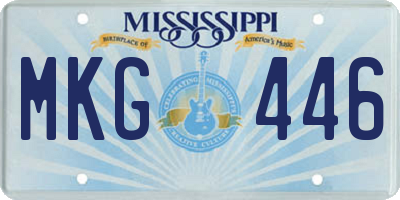 MS license plate MKG446