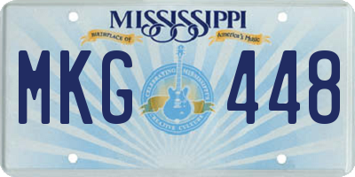 MS license plate MKG448