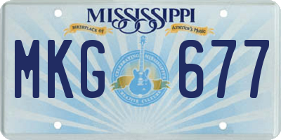 MS license plate MKG677