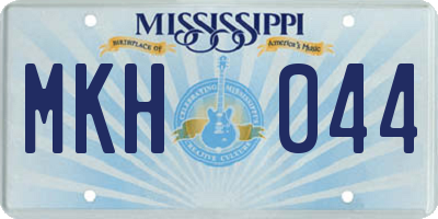 MS license plate MKH044