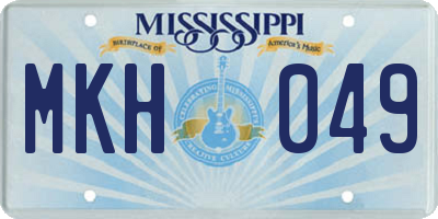 MS license plate MKH049