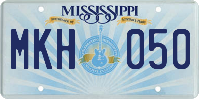 MS license plate MKH050