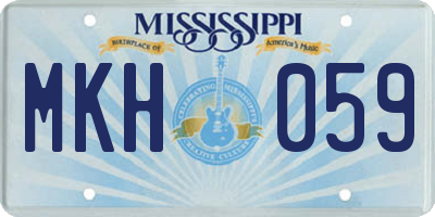 MS license plate MKH059