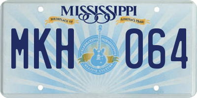MS license plate MKH064
