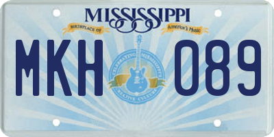 MS license plate MKH089