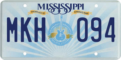 MS license plate MKH094
