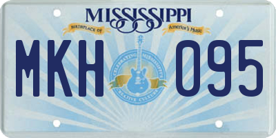 MS license plate MKH095