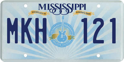MS license plate MKH121