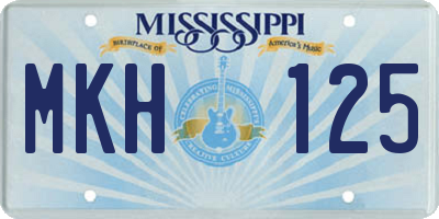 MS license plate MKH125