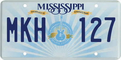 MS license plate MKH127