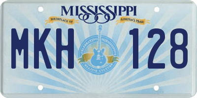 MS license plate MKH128