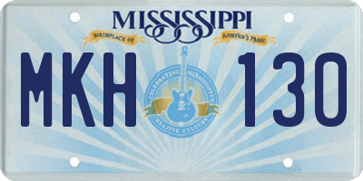 MS license plate MKH130