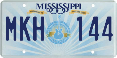 MS license plate MKH144