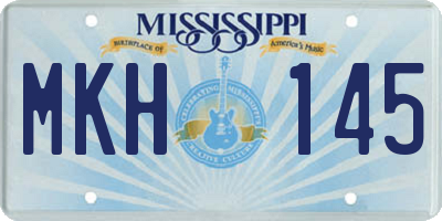 MS license plate MKH145