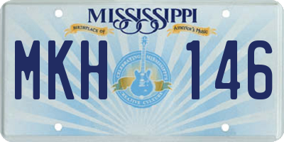 MS license plate MKH146