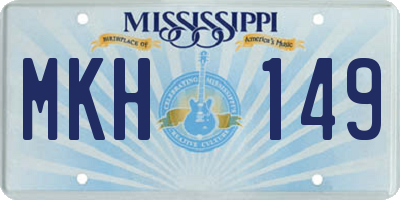 MS license plate MKH149